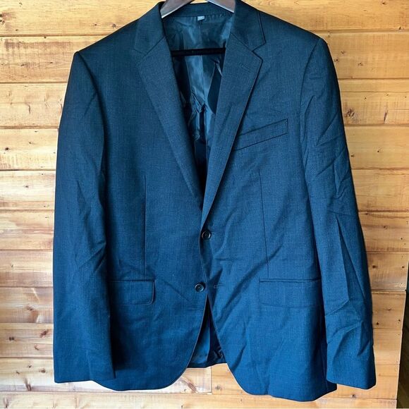 $400 NWOT Bonobos 44S Standard Fit Charcoal gray Jetsetter wool suit blazer - Picture 5 of 16